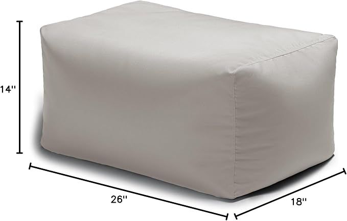 Jaxx Leon Outdoor Bean Bag Ottoman - Image 3