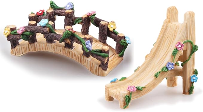 Kai Dream Miniature Fairy Garden Accessories Set, 2 Piece Resin Decorative by KaiDream