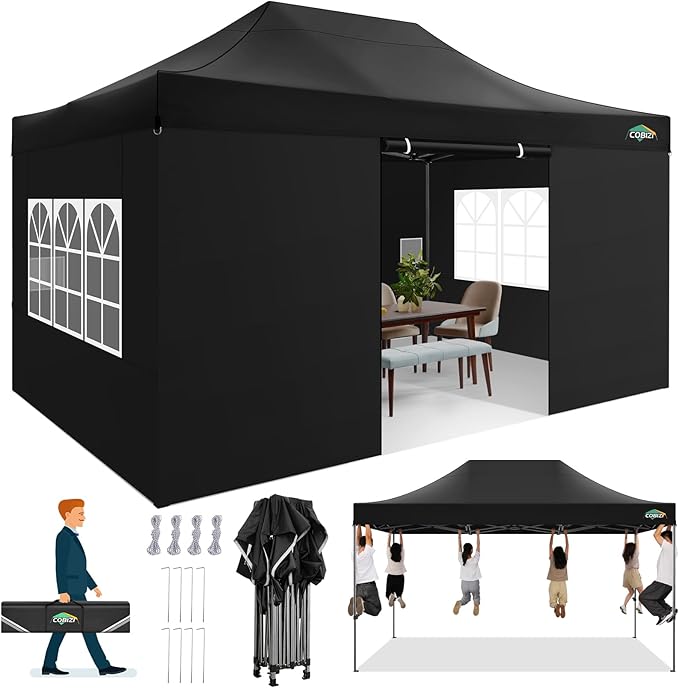 COBIZI 10x15 FT Heavy Duty Pop up Canopy by COBIZI