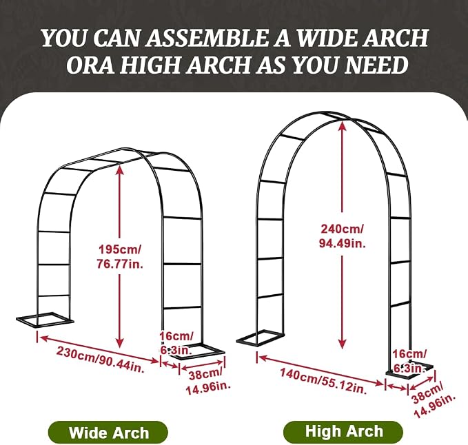 Zhisheng Garden Arch Arbor Trellis - Image 6
