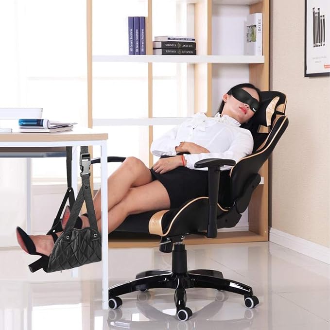 Airplane Foot Rest, Perfect Airplane Travel Essentials, Portable Foot Hammock - Image 7