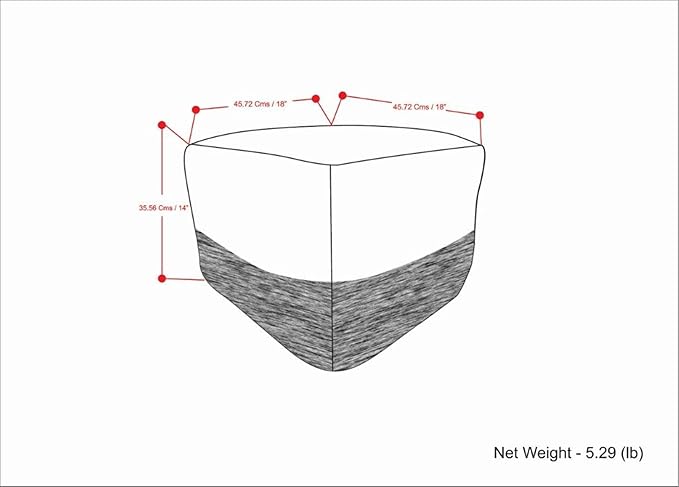 SIMPLIHOME Macie Square Pouf - Image 3