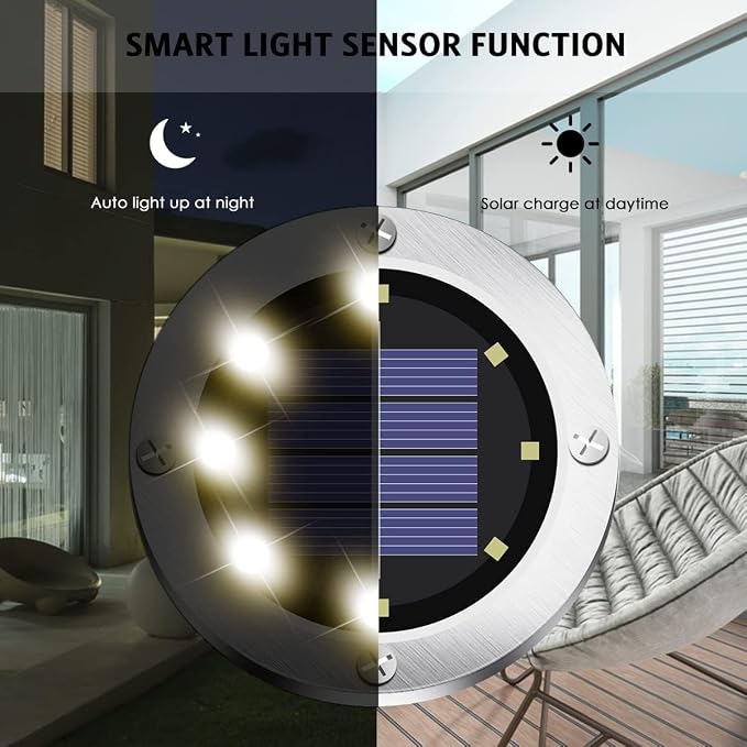 Solar Ground Lights 16Pack, Garden Solar Outdoor Waterproof Pathway Bright - Image 3