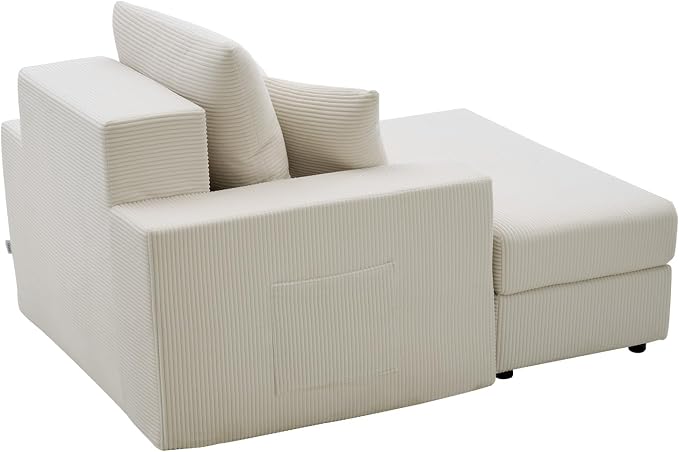 VEVOR Chaise Lounge Chair, 44 in Boneless Modular Chaise Lounge Indoor - Image 10