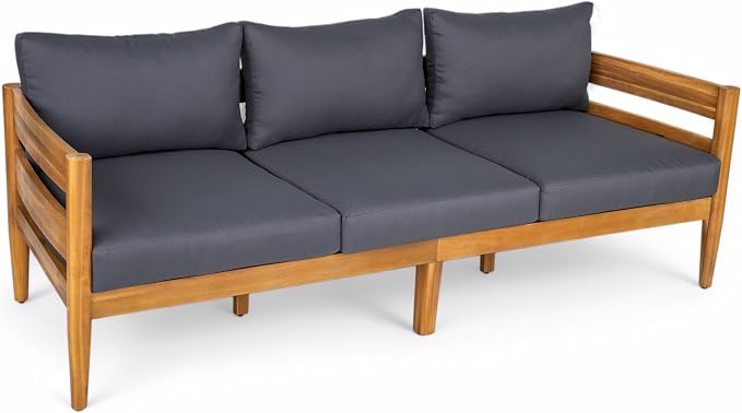 Christopher Knight Home Kavets 76.25'' W Outdoor 3 Seater Sofa - Image 8