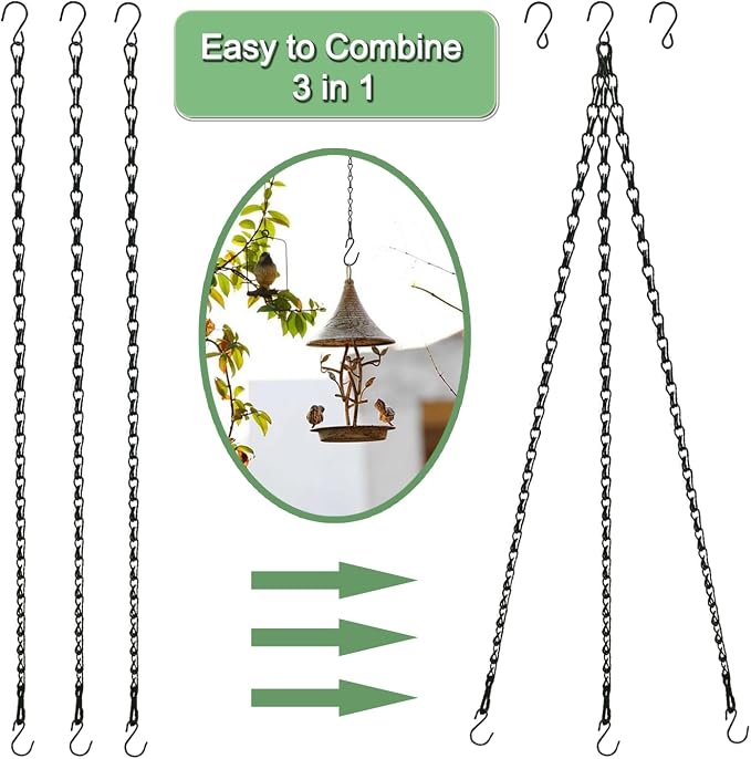 Adjustable Hanging Chain with Hooks, Christmas Wreath, Neon Sign, Indoor Plants - Image 6