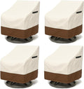 Outdoor Patio Chair Covers 4-Pack, Heavy Duty 600D Oxford Fabric, Weather by Unknown