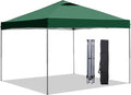GDY 10x10 Pop Up Canopy Tent, Easy Set up Outdoor Silver Coated Beach Gazebos by GDY