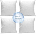 Ashler Outdoor Pillows, 18 x 18 Pillow Inserts Set of 4, Waterproof Throw by AshlerHomeDeco