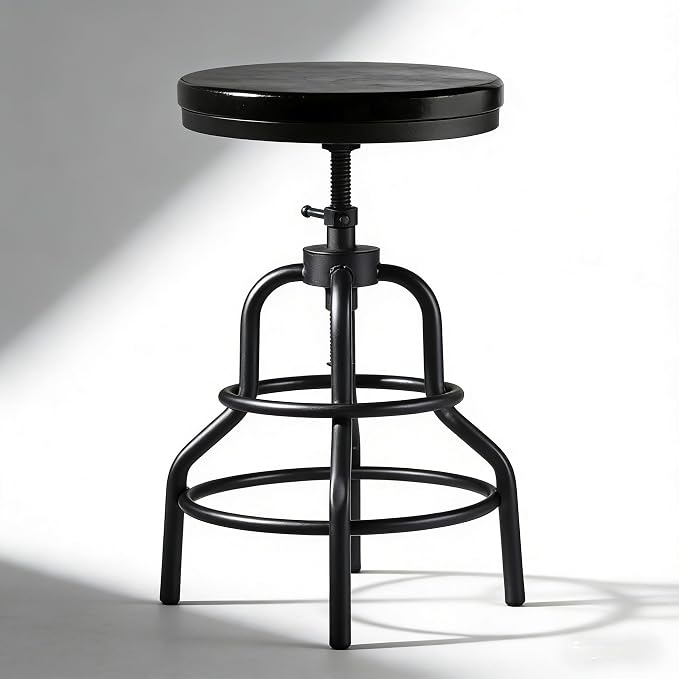 LOKKHAN Vintage Industrial Bar Stool - Image 11