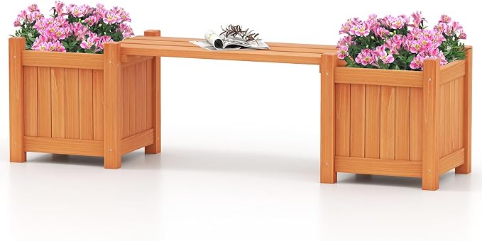 Giantex 2-in-1 Outdoor Bench by Giantex