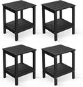 GREENVINES Adirondack-Outdoor-Side-Table | Set of 4 | 14 x 13 Inches | HDPE by GreenVines