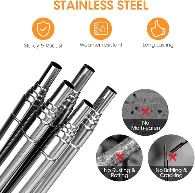Aieve Extendable Plant Stakes, 13in to 49in Stainless Steel Telescoping - Image 4
