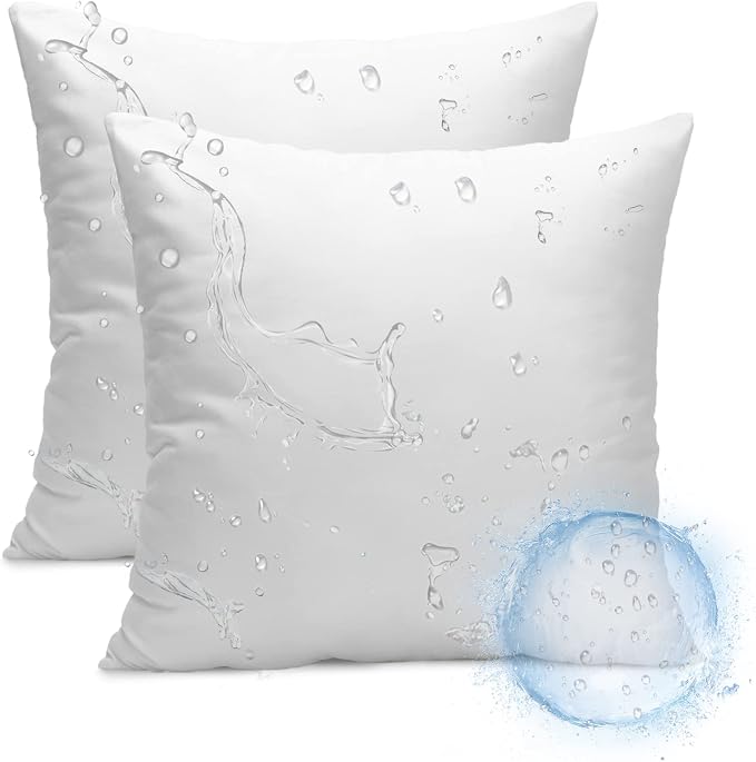 Ashler 16 x 16 Outdoor Pillow Inserts, Indoor Outdoor Decorative by AshlerHomeDeco