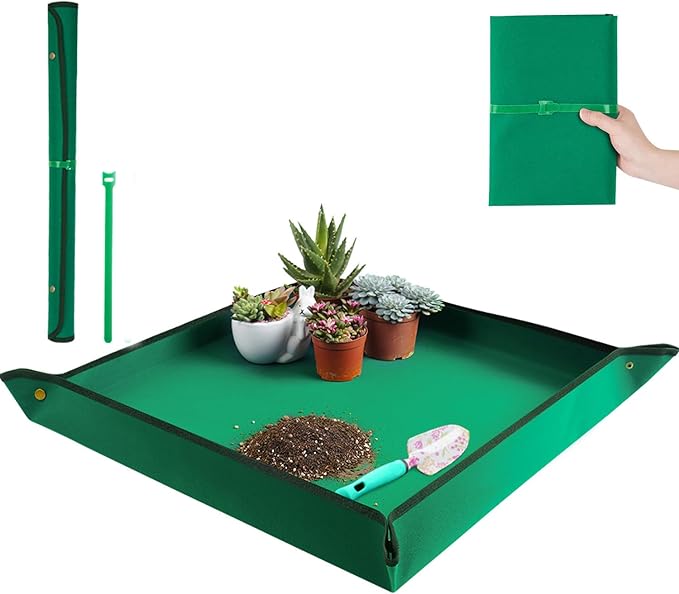 Plant Repotting Mat for Indoor Plants Transplanting Table Top Gardener Portable by FocusonGardeningProjects