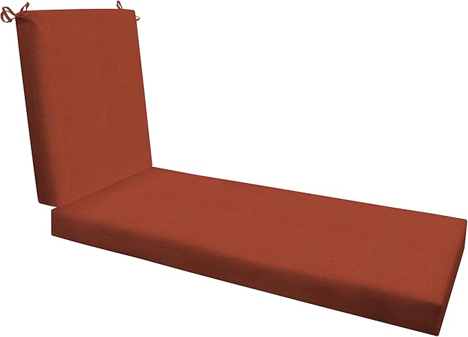 Honeycomb Outdoor Heritage Chaise 21.5 x 70, Textured Solid Terracotta Chaise by Honeycomb