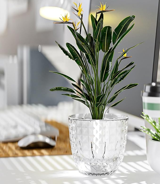 Self Watering Pots for Indoor Plants, Flower Pots, Self Watering Plant Pot-3pcs - Image 8