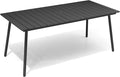 70" Patio Outdoor Dining Table for 6, Weather-Resistant Aluminum Frame by VredHom