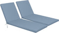 Only choice Outdoor Chaise Lounge Cushion Set of 2, Replacement Seat Cushion by ONLYCHOICE