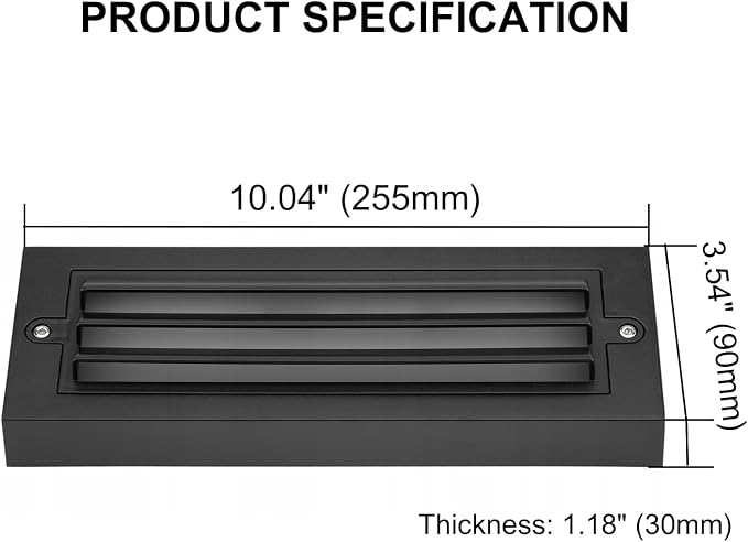 ZONK LED Step Lights Outdoor Indoor 120V, 10Inch Landscape Pathway Stair Lights - Image 7