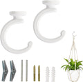 Mkono Ceiling Hooks for Hanging Plants, Swag Hook Plant Wall Hanger Heavy Duty by Mkono