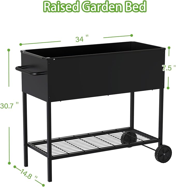 34 × 15 × 31 Inches Raised Garden Bed - Image 3