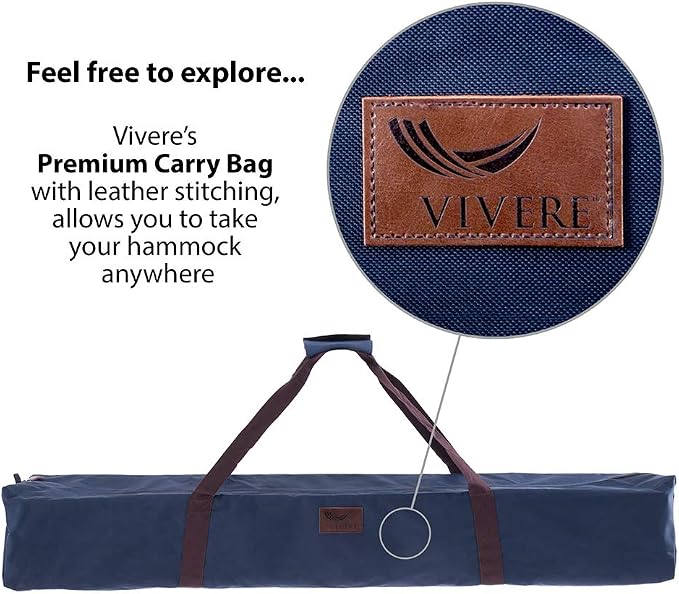 Vivere Double Polyester Hammock - 450 lb Capacity - Image 6