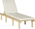 Outsunny Chaise Lounge Chair for Outdoor, Wood Outdoor Chaise Lounge by Outsunny