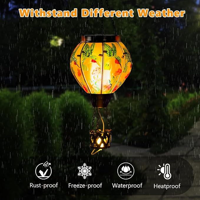 Starsoul Hummingbird Hot Air Balloon Solar Lantern - Image 4