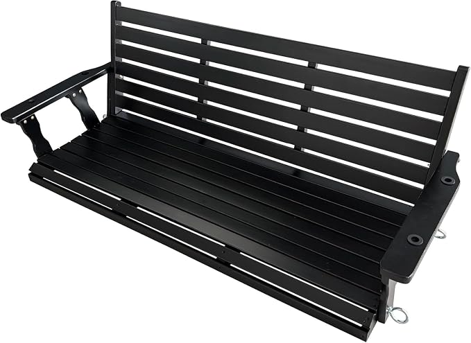 Wooden Porch Swing, Ergonomic Seat, Bench Swing - Image 9