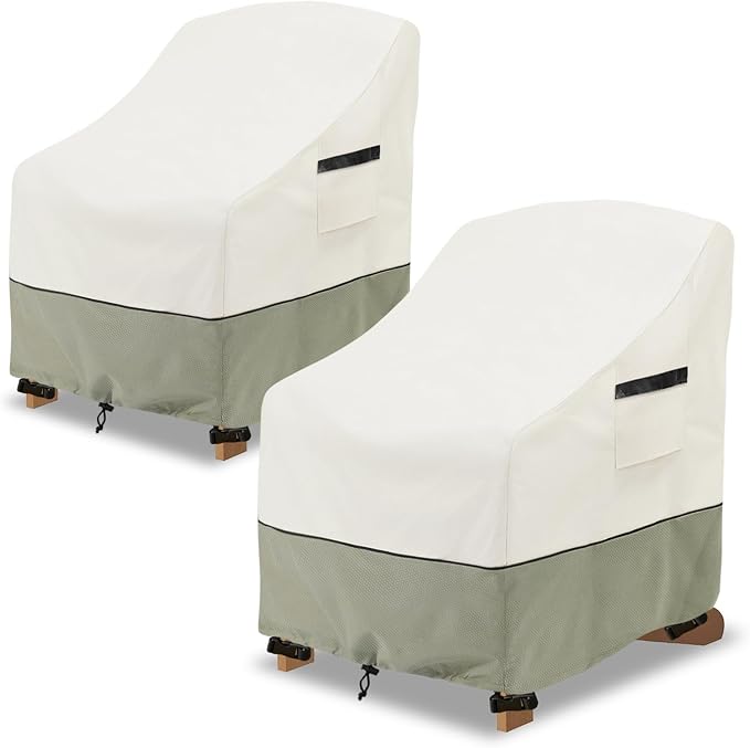 Patio Adirondack Chair Cover 2 Pack, Waterproof Heavy Duty Outdoor Chair Covers by LSongSKY