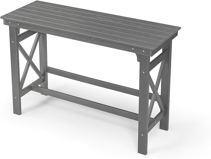 41" Outdoor Bar Table, HDPE Adirondack Outdoor Bar Table, All Weather Outside - Image 9
