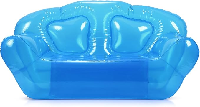 Kigley Inflatable Chair Blow Up Couches Transparent Inflatable Sofa Seat Yard by Kigley