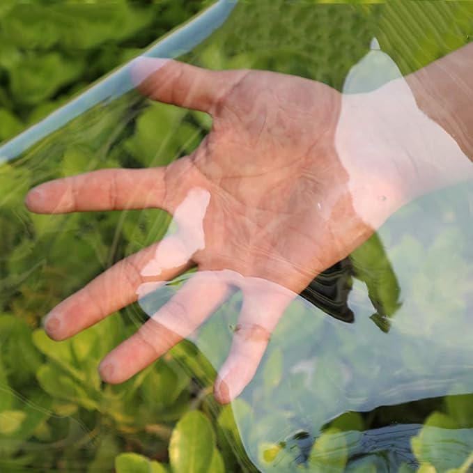 Clear Tarps Heavy Duty Waterproof, 10x10ft Clear PVC Tarp 14mil Thickened Tear - Image 5