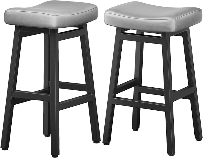29 Inches Bar Stools Set of 2, Bar Height Barstools - Image 9