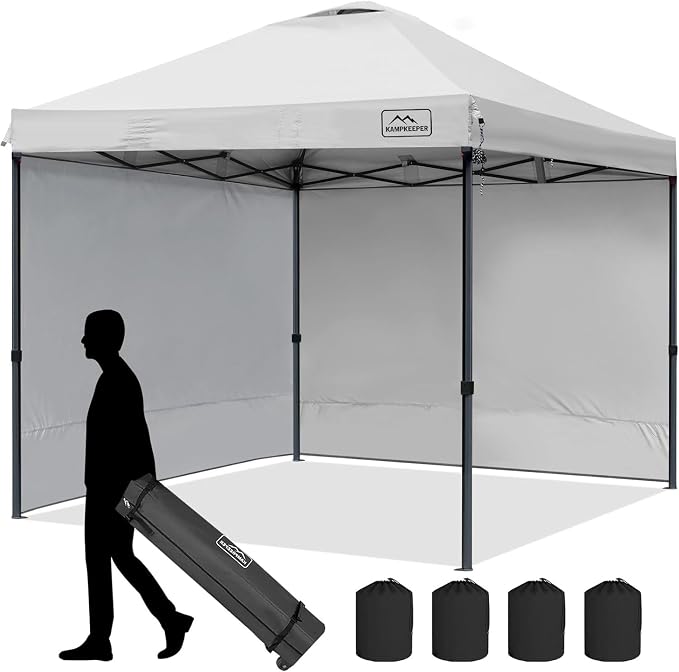 KAMPKEEPER 10x10 Pop-Up Canopy Tent, Waterproof, Portable Shade by KAMPKEEPER