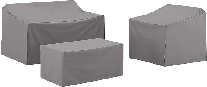 Crosley Furniture Patio Furniture Covers, Waterproof 3-Piece Cover Set by CrosleyFurniture