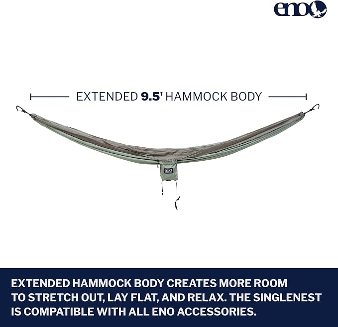 ENO, Eagles Nest Outfitters SingleNest Lightweight Camping Hammock - Image 2