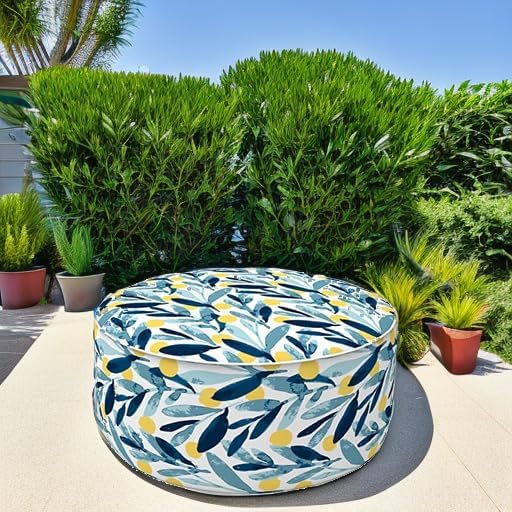 LVTXIII Outdoor/Indoor Inflatable Stool Ottoman, All Weather Patio Footrest Pouf - Image 5