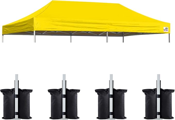 Eurmax USA 10x20 Pop Up Canopy Replacement Canopy Tent Top Cover, Instant by Eurmax