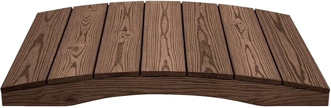 4 FT WALNUT Amish Made Pinewood Heavy Duty Garden Bridge by Unknown