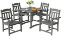 VEVOR Outdoor HIPS Patio Dining Set, 5 Pieces Patio Table and Chairs Set by VEVOR