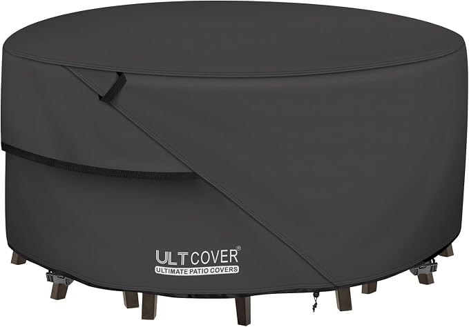 ULTCOVER Round Patio Furniture Cover by ULTCOVER