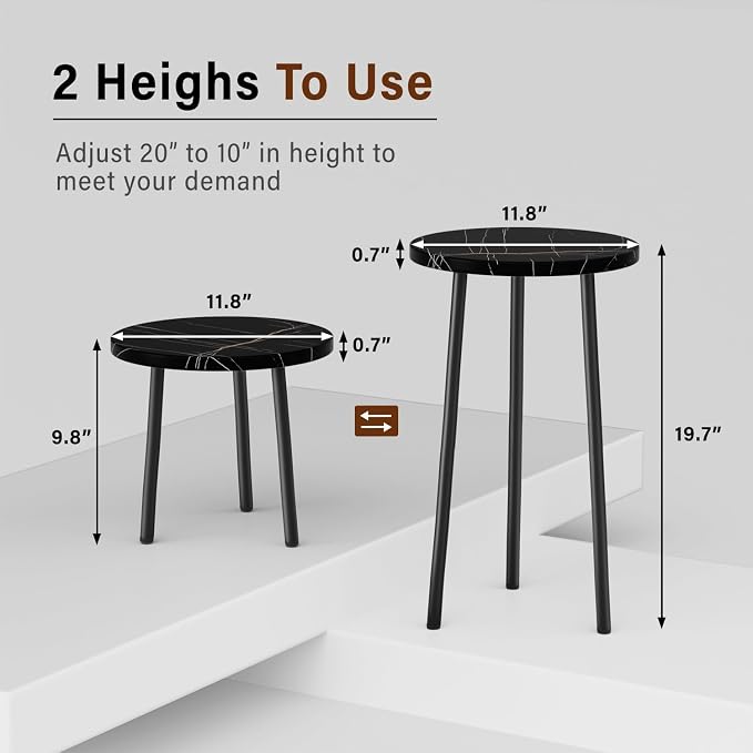 Plant Stand Indoor 2 Pack: Tall Plant Stand 20 Inch Convertible Multi-purpose - Image 3