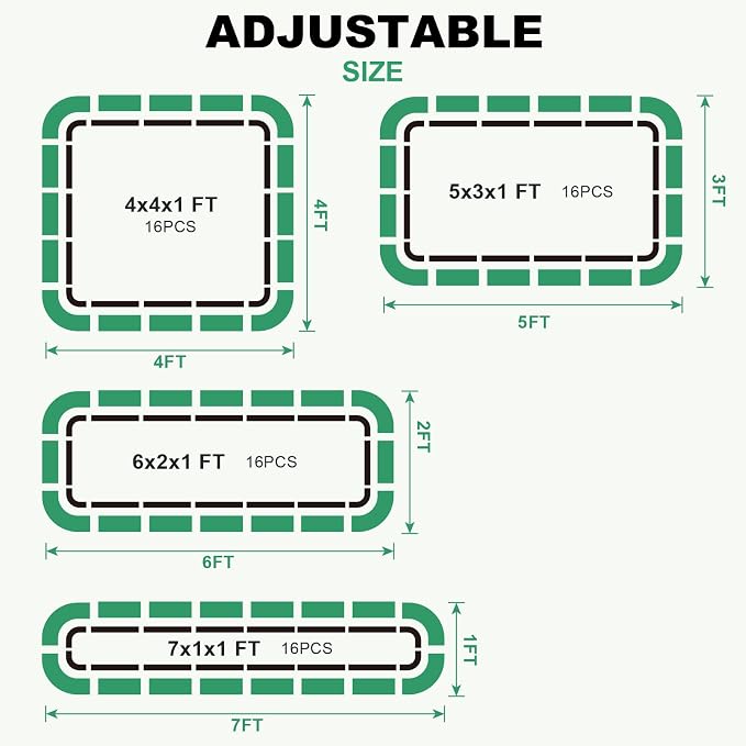 1MORE Raised Garden Bed -5X3X1 Galvanized Planter Box - Image 7