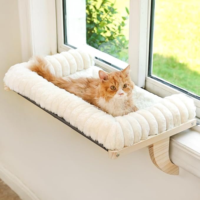 Cloud-Soft Cat Window Sill Perch by Valigogo