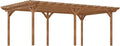 Outsunny 12' x 20' Outdoor Pergola, Wood Gazebo Grape Trellis by Outsunny