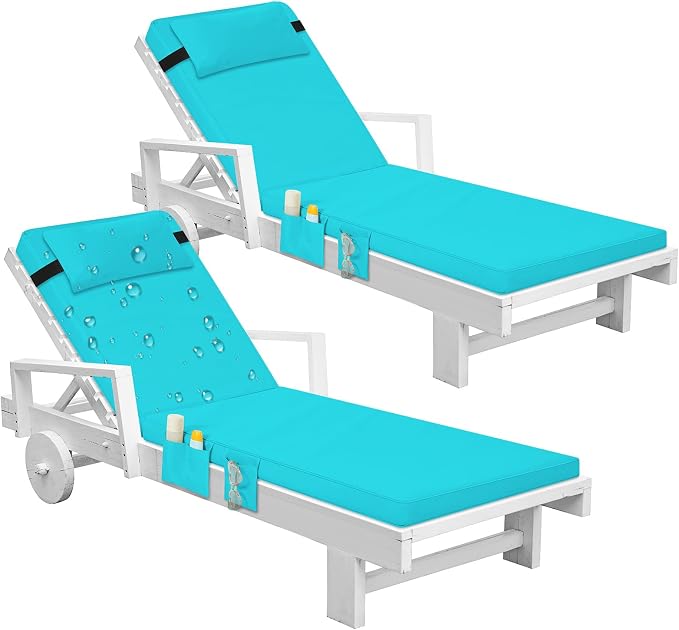 Tondiamo 2 Set Outdoor Chaise Lounge Cushions - Image 7