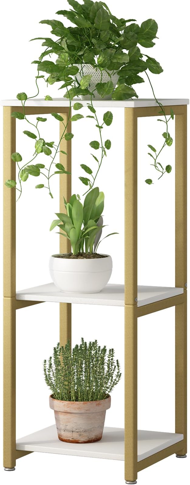 Plant Stand Indoor Corner Tall 3 Tier Metal Modern Flower Storage Plant Shelf by YIZAIJIA