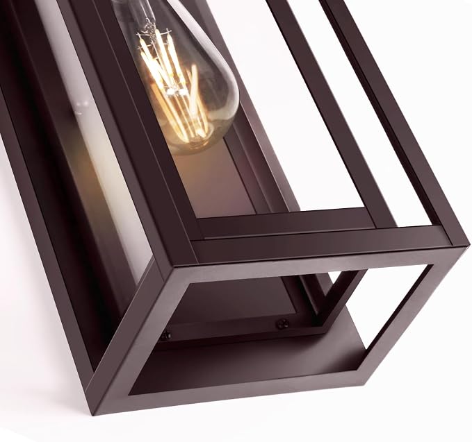 15" Large Oil Rubbed Bronze Outdoor Light Fixture, ORB Outdoor Sconces - Image 7